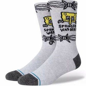 Stance Sponge Bob Was Here Squarepants Mens L 9-13